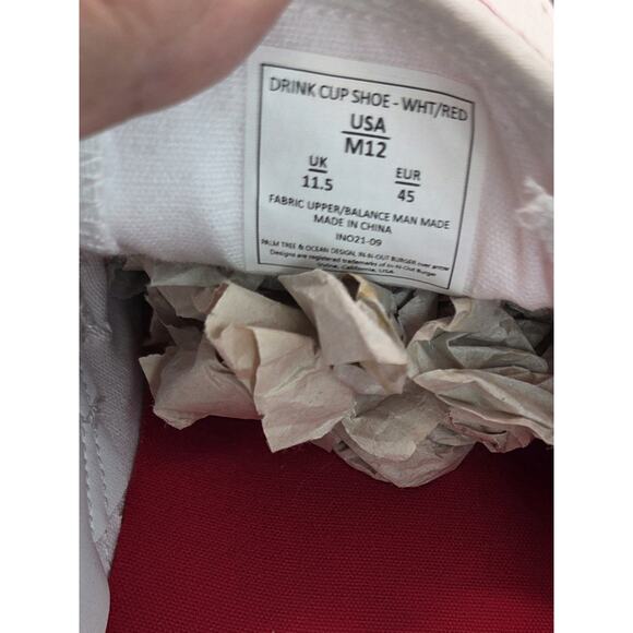 IN N OUT BURGER SLIP ONS SIZE MENS SIZE 12 DRINK CUP PALM TREE LIMITED ED - Picture 4 of 7